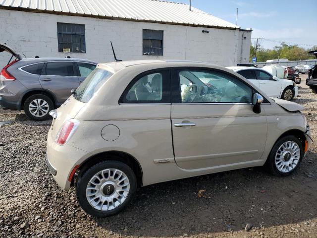 3C3CFFCR9CT352479 - 2012 FIAT 500 LOUNGE CREAM photo 3