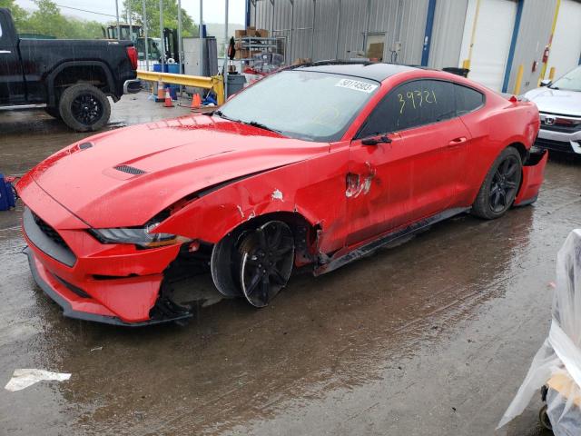 1FA6P8THXJ5128388 - 2018 FORD MUSTANG RED photo 1
