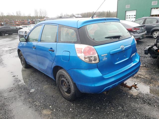 2T1KR32E68C710353 - 2008 TOYOTA COROLLA MA XR BLUE photo 2