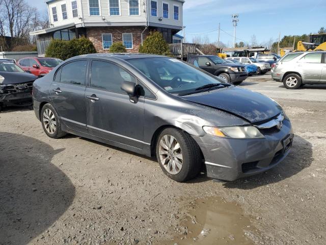 2HGFA16949H521946 - 2009 HONDA CIVIC EXL ნაცრისფერი ფოტო 4