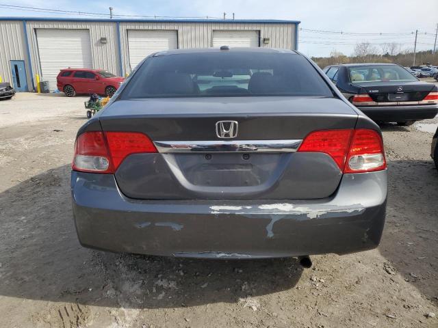 2HGFA16949H521946 - 2009 HONDA CIVIC EXL ნაცრისფერი ფოტო 6