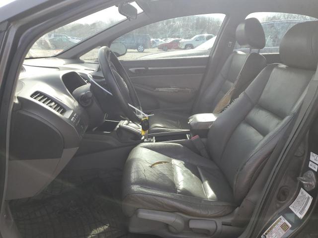 2HGFA16949H521946 - 2009 HONDA CIVIC EXL ნაცრისფერი ფოტო 7