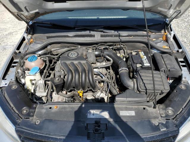 3VW2K7AJ5DM282333 - 2013 VOLKSWAGEN JETTA BASE فضي صورة 11