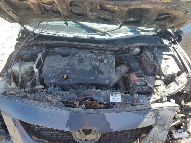 2T1BU4EE4AC307607 - 2010 TOYOTA COROLLA BASE GRAY photo 11