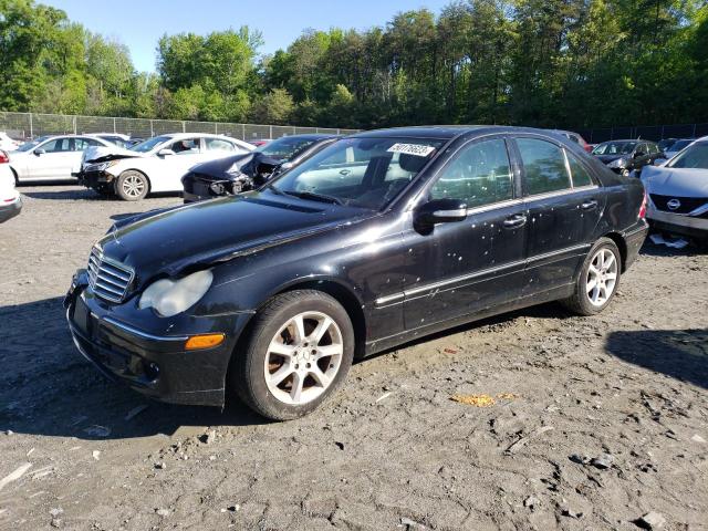 WDBRF92H27F888561 - 2007 MERCEDES-BENZ C 280 4MATIC BLACK photo 1