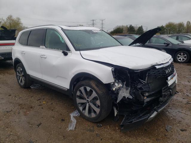 5XYP64HC4NG228958 - 2022 KIA TELLURIDE S WHITE photo 4