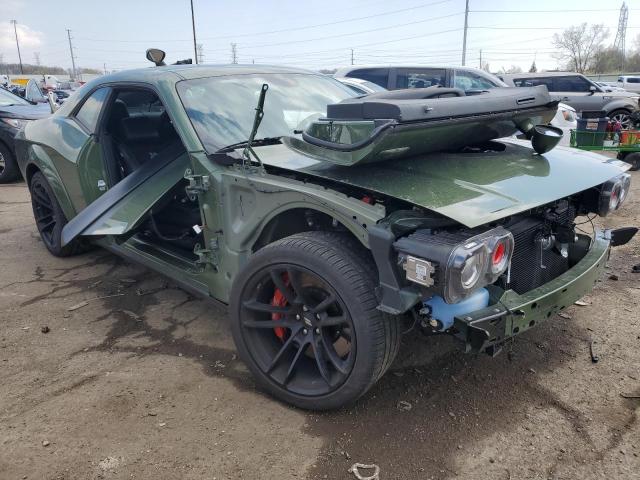 2C3CDZFJ0MH604241 - 2021 DODGE CHALLENGER R/T SCAT PACK GREEN photo 4