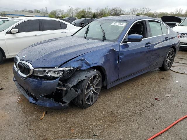 3MW5R7J0XL8B40888 - 2020 BMW 330XI BLUE photo 1