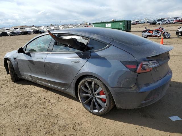 5YJ3E1EC7LF640896 - 2020 TESLA MODEL 3 GRAY photo 2