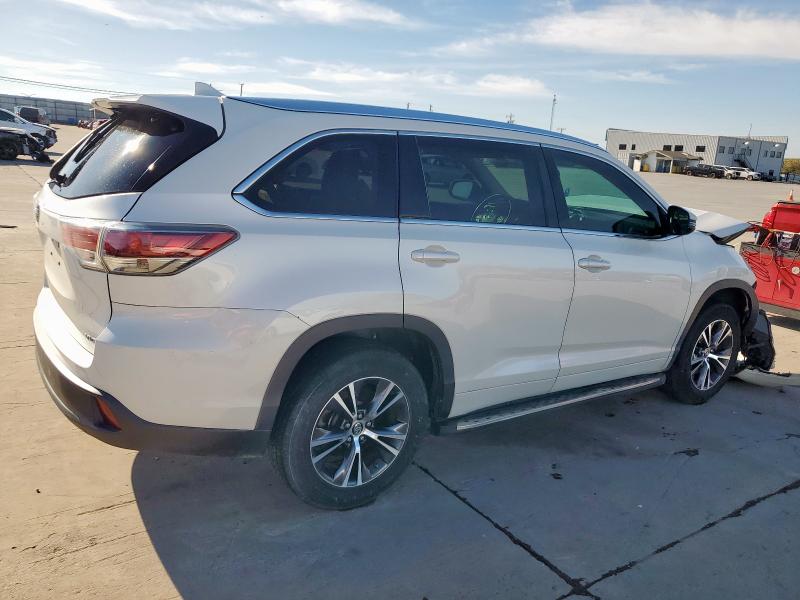 5TDKKRFH9GS504137 - 2016 TOYOTA HIGHLANDER XLE 白色 照片 3