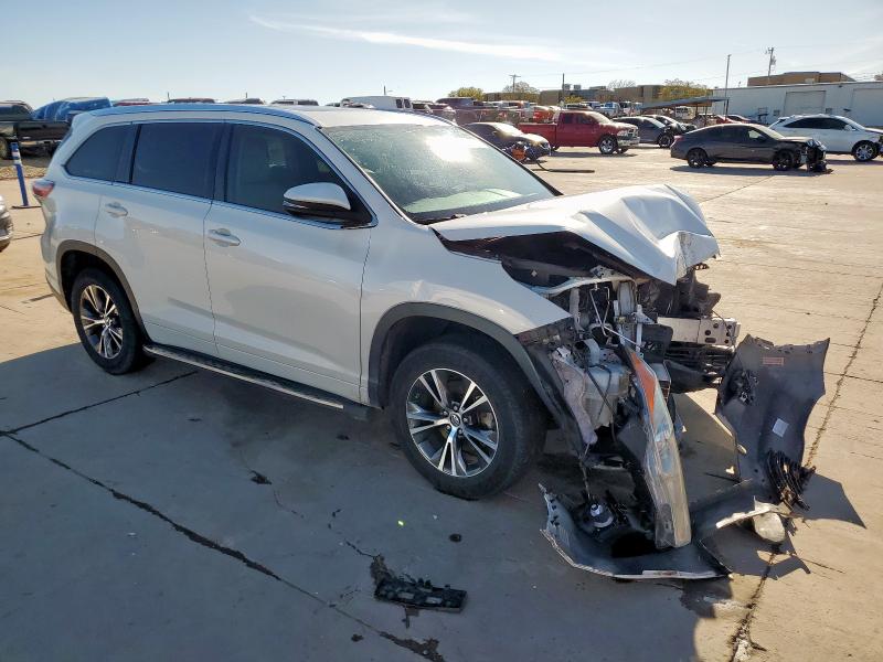 5TDKKRFH9GS504137 - 2016 TOYOTA HIGHLANDER XLE 白色 照片 4