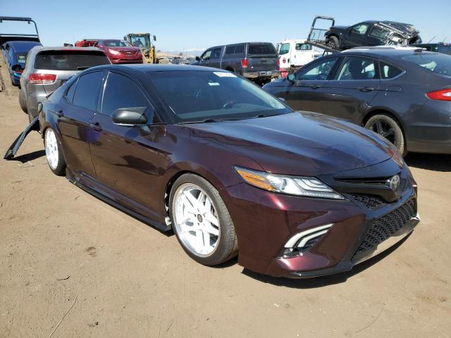 4T1BZ1HKXJU005061 - 2018 TOYOTA CAMRY XSE BURGUNDY photo 4