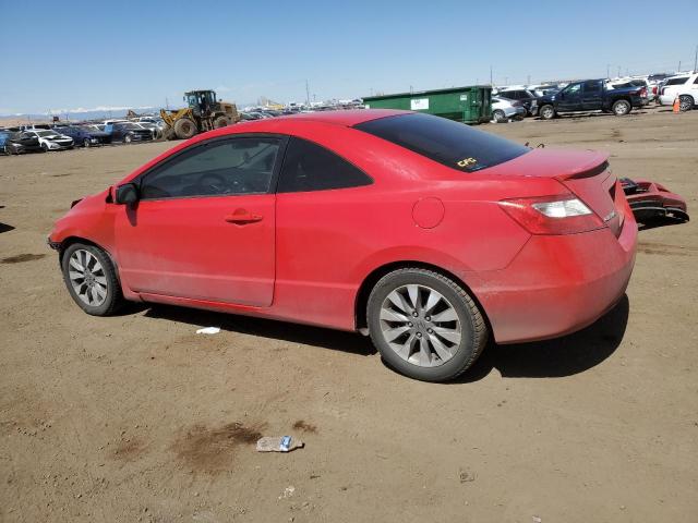 2HGFG12819H517901 - 2009 HONDA CIVIC EX RED photo 2