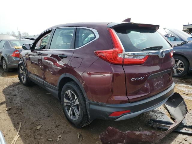 5J6RW6H36HL001214 - 2017 HONDA CR-V LX BURGUNDY photo 2