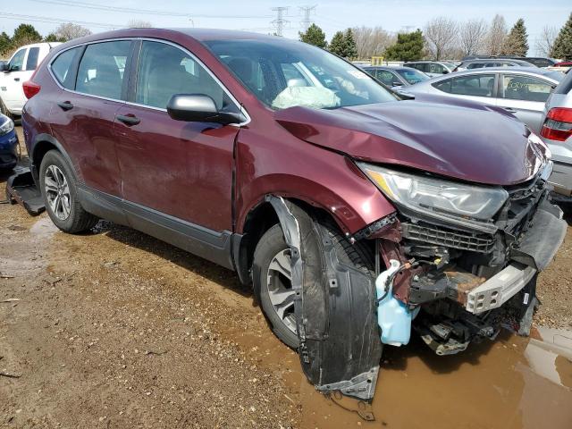 5J6RW6H36HL001214 - 2017 HONDA CR-V LX BURGUNDY photo 4