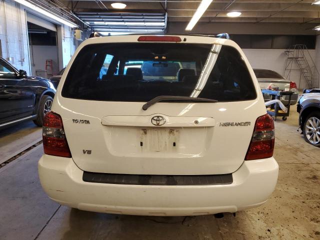 JTEDP21A240003287 - 2004 TOYOTA HIGHLANDER BASE WHITE photo 6