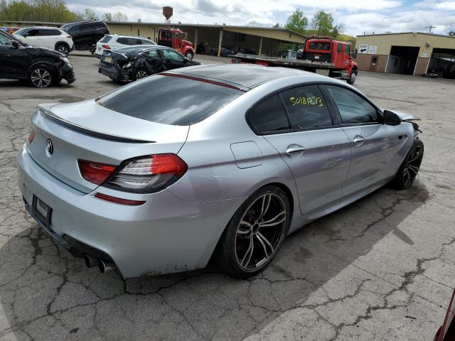 WBS6C9C54FD467929 - 2015 BMW M6 GRAN COUPE GRAY photo 3