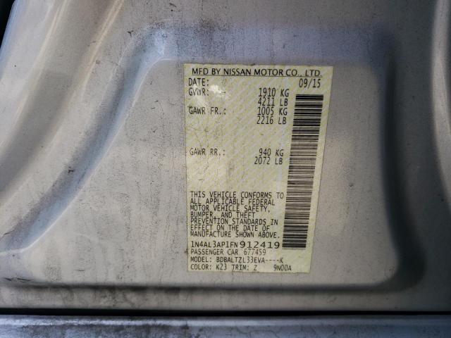 1N4AL3AP1FN912419 - 2015 NISSAN ALTIMA 2.5 SILVER photo 12