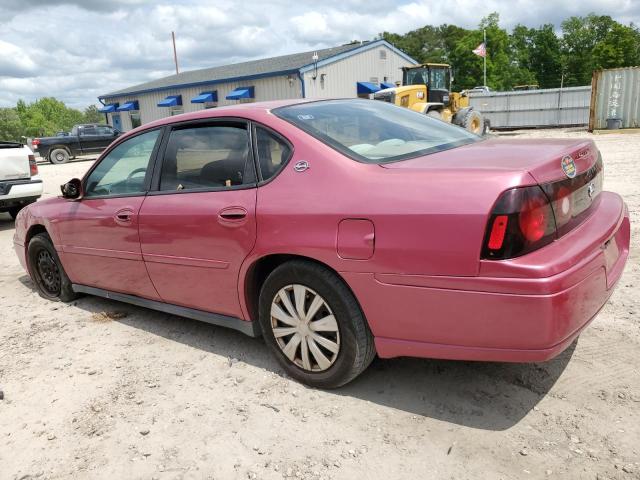 2G1WF52E859170952 - 2005 CHEVROLET IMPALA PINK photo 2