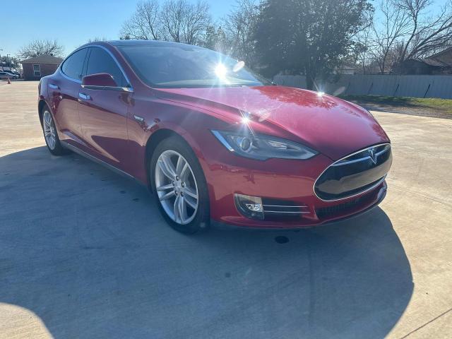 5YJSA1CN9DFP27292 - 2013 TESLA MODEL S RED photo 1