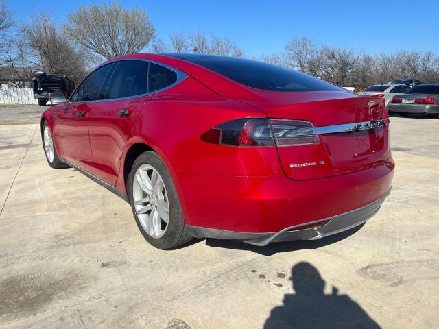 5YJSA1CN9DFP27292 - 2013 TESLA MODEL S RED photo 3