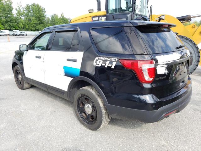 1FM5K8AR8HGA17557 - 2017 FORD EXPLORER POLICE INTERCEPTOR BLACK photo 2