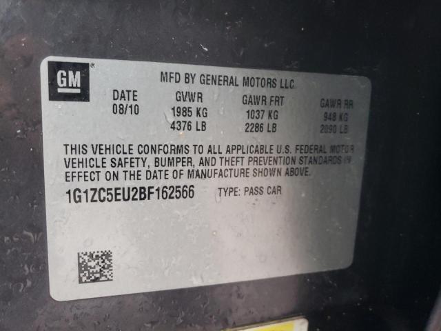 1G1ZC5EU2BF162566 - 2011 CHEVROLET MALIBU 1LT 灰色 照片 12