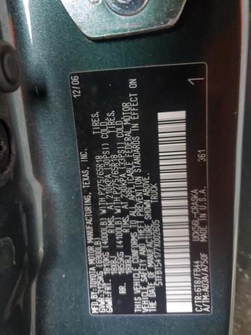 5TFBT54177X002605 - 2007 TOYOTA TUNDRA DOUBLE CAB SR5 GREEN photo 12