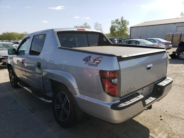 5FPYK1F77DB011499 - 2013 HONDA RIDGELINE SPORT SILVER photo 2