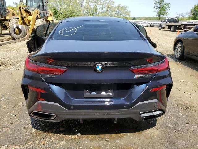 WBAGV8C09LCE52607 - 2020 BMW M850XI BLUE photo 6