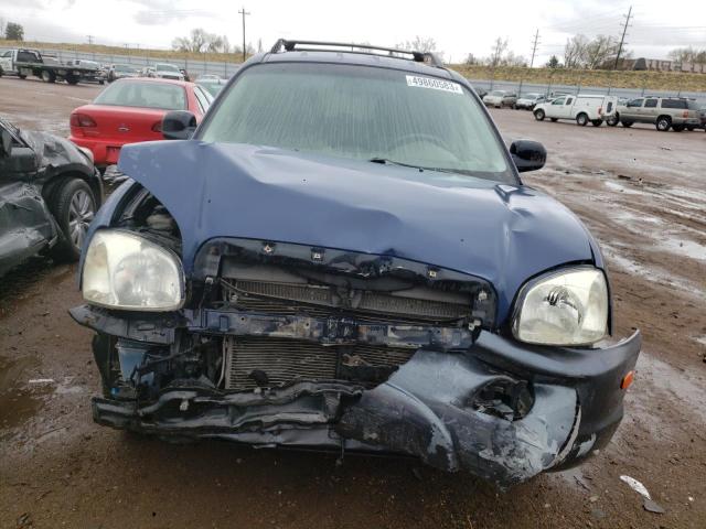 KM8SC73E34U826478 - 2004 HYUNDAI SANTA FE GLS BLUE photo 5