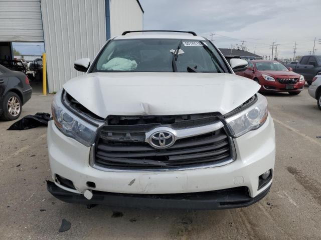 5TDBKRFH2FS152856 - 2015 TOYOTA HIGHLANDER LE WHITE photo 5