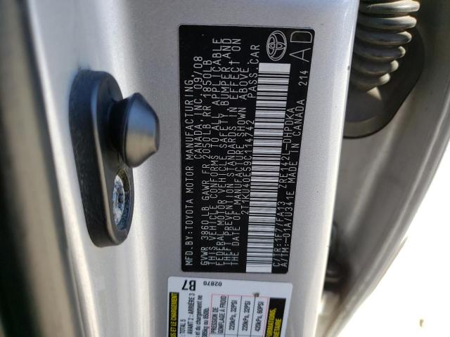 2T1KU40E59C114742 - 2009 TOYOTA MATRIX 灰色 照片 12