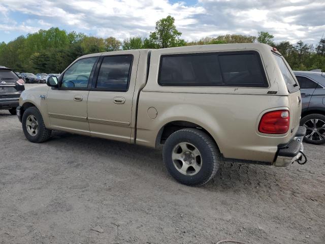 1FTRW07W91KD64617 - 2001 FORD F150 SUPERCREW BEIGE photo 2