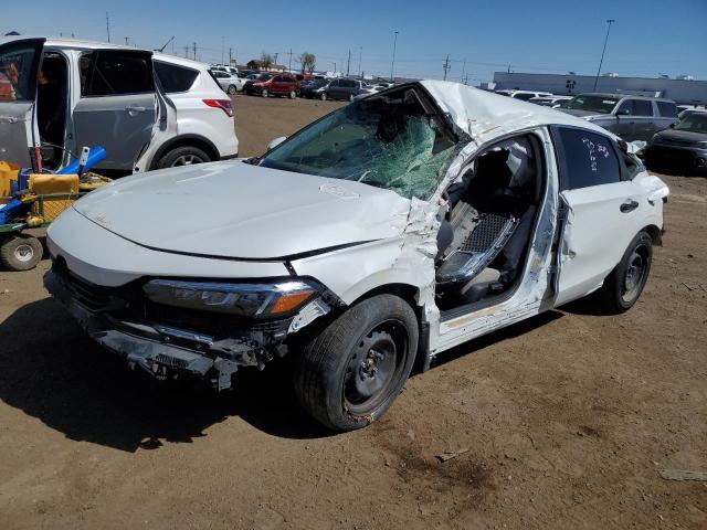 2HGFE2F26NH578141 - 2022 HONDA CIVIC LX WHITE photo 1