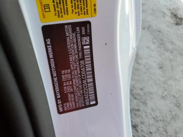 WBADZ2C04LCD04708 - 2020 BMW 840I თეთრი ფოტო 12