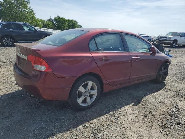 19XFA166X9E012606 - 2009 HONDA CIVIC LX-S RED photo 3