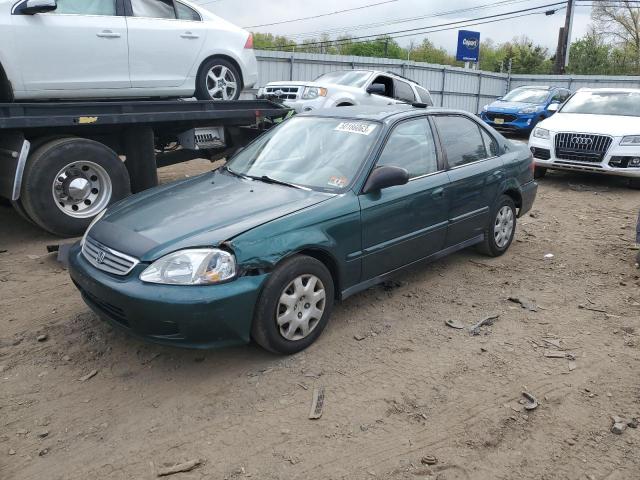 2HGEJ6614YH577855 - 2000 HONDA CIVIC BASE GREEN photo 1