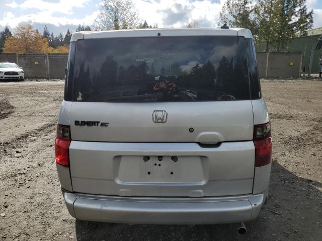 5J6YH189X8L009832 - 2008 HONDA ELEMENT SC GRAY photo 6