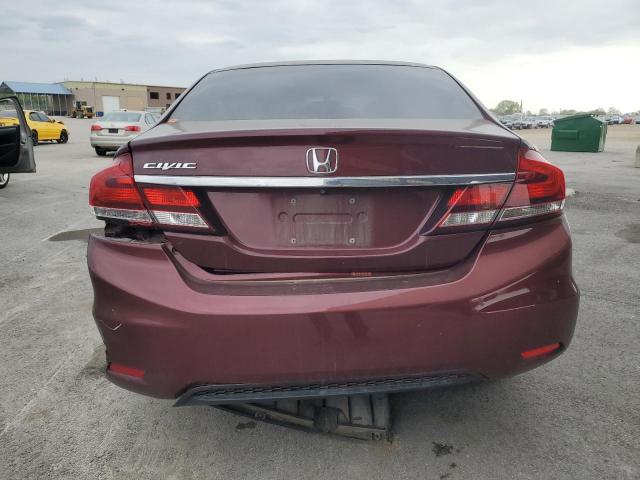 19XFB2F98FE047220 - 2015 HONDA CIVIC EXL BURGUNDY photo 6