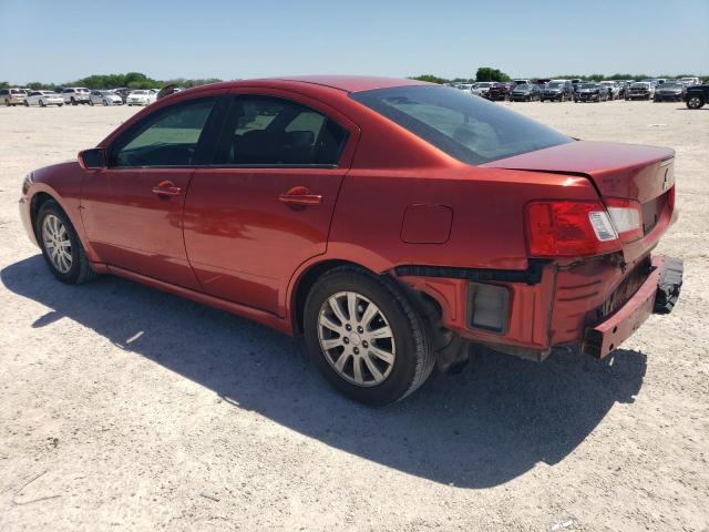 4A32B2FF2BE020750 - 2011 MITSUBISHI GALANT FE RED photo 2