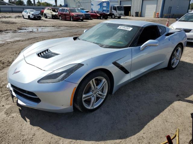 1G1YB2D76H5109957 - 2017 CHEVROLET CORVETTE STINGRAY 1LT SILVER photo 1