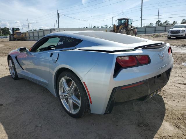1G1YB2D76H5109957 - 2017 CHEVROLET CORVETTE STINGRAY 1LT SILVER photo 2