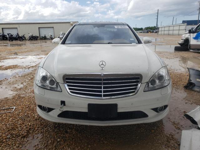 WDDNG71XX7A070556 - 2007 MERCEDES-BENZ S 550 WHITE photo 5