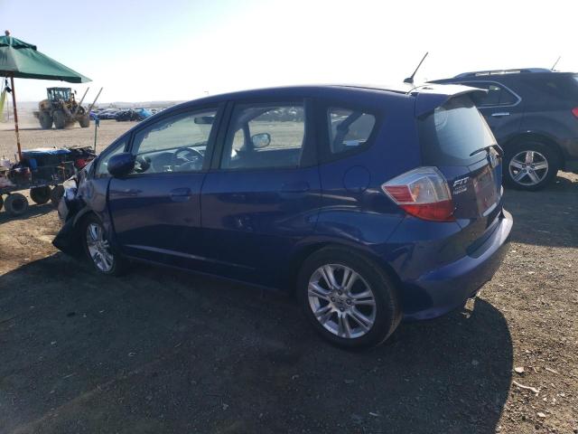 JHMGE884X9S041998 - 2009 HONDA FIT SPORT BLUE photo 2