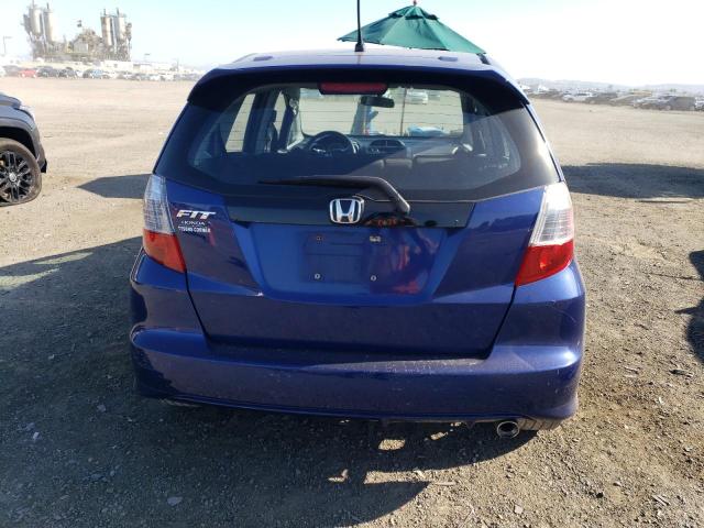 JHMGE884X9S041998 - 2009 HONDA FIT SPORT BLUE photo 6