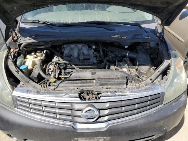 5N1BV28U67N111500 - 2007 NISSAN QUEST S GRAY photo 12