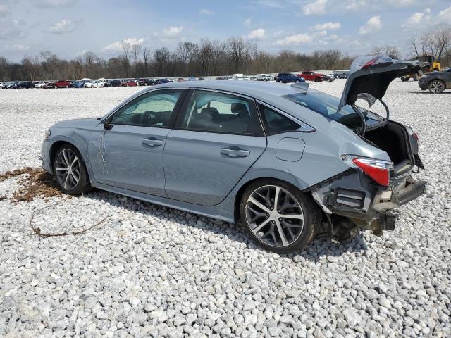 2HGFE1F92NH315457 - 2022 HONDA CIVIC TOURING GRAY photo 2