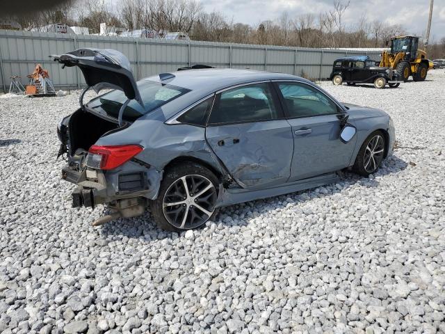 2HGFE1F92NH315457 - 2022 HONDA CIVIC TOURING GRAY photo 3