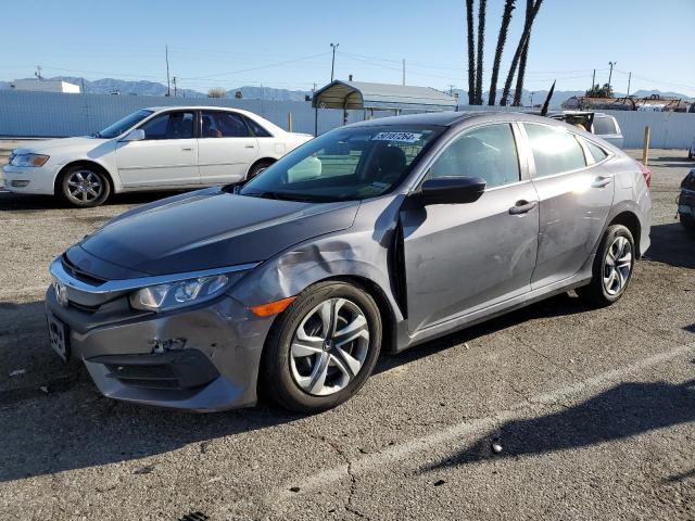 2HGFC2F55JH502825 - 2018 HONDA CIVIC LX GRAY photo 1